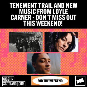 Graphic with images of The Hives, Amy Macdonald and Loyle Carner.